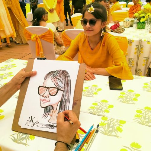 Caricature artist for birthday party in delhi ncr